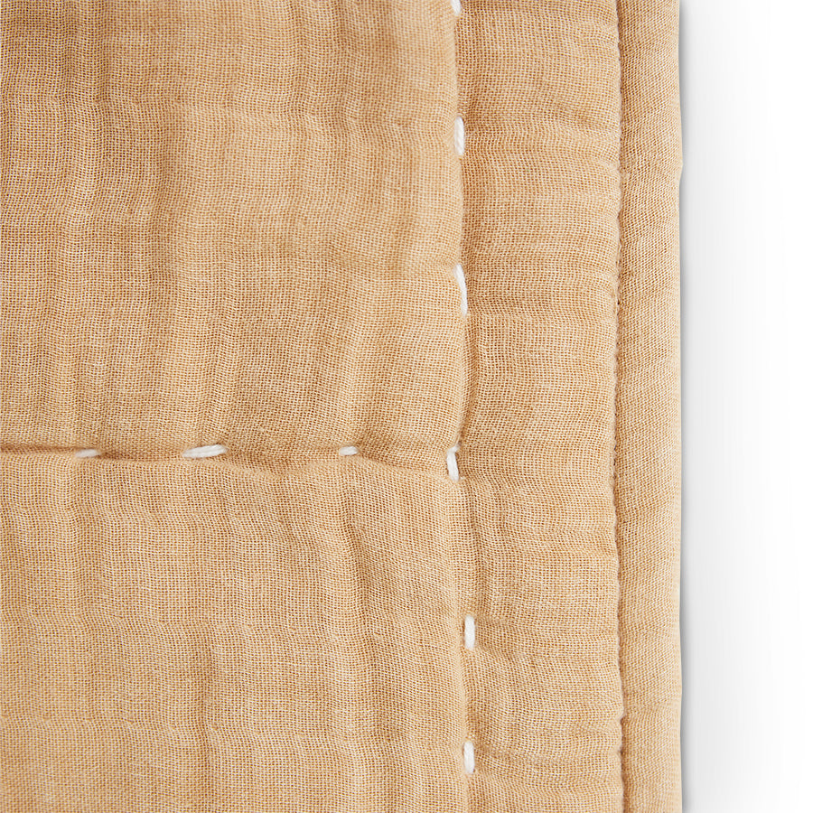 Plaid Sable en Coton en haut. : 1 cm, long. : 170 cm, larg. : 130 cm